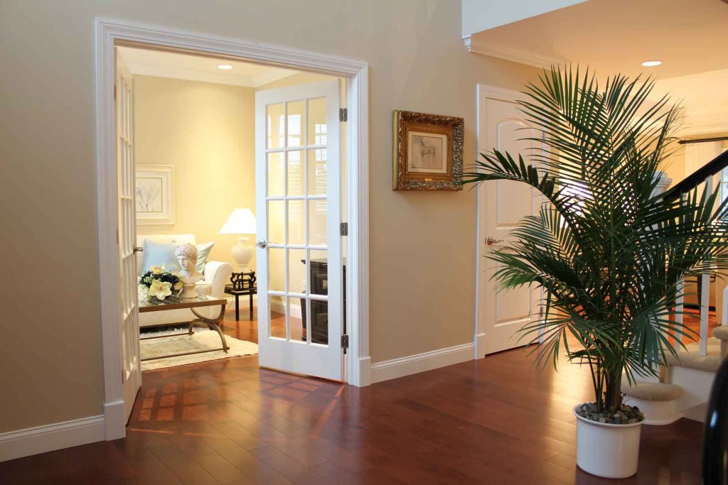 Hallway in clean, modern house